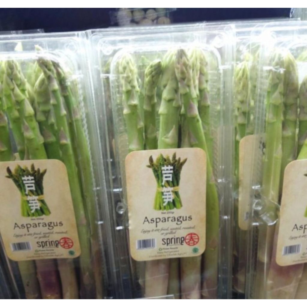 

Spring Asparagus Fresh Import / spring asparagus segar import 250 gr / pack