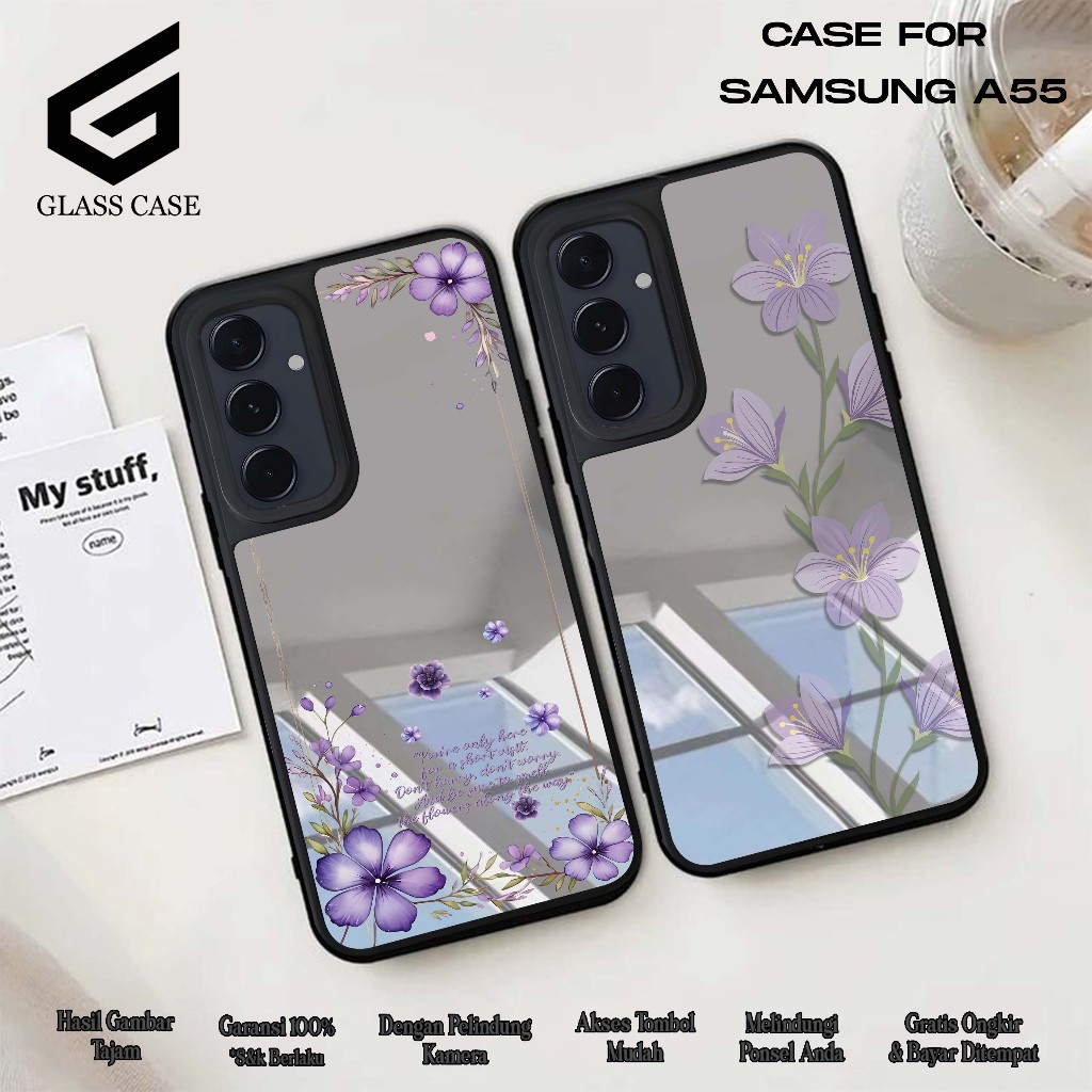 MIRROR SAMSUNG A55 SOFTCASE KACA FULL COVER CASING CERMIN SAMSUNG A55 ( KOCAN 9 - 10 ) - CASING HP A