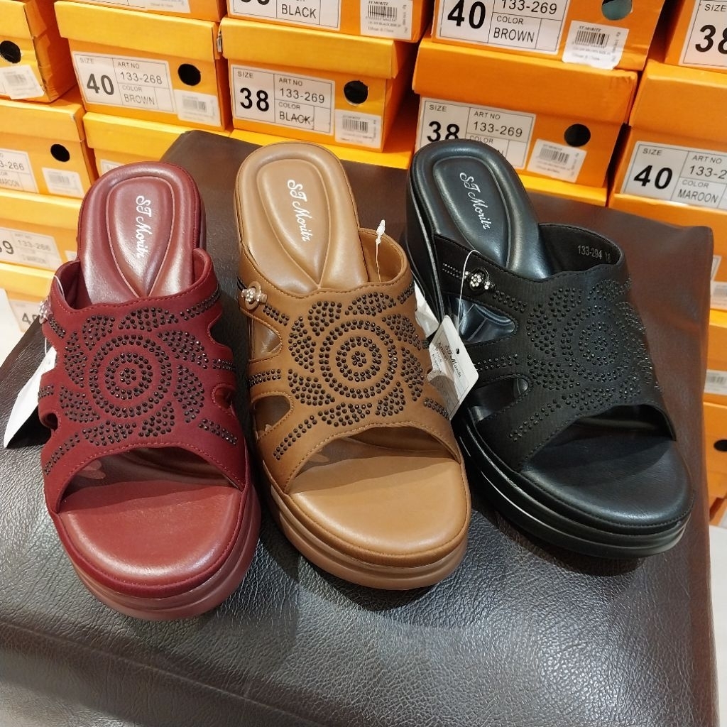 ST.MORITZ❗️sandal wanita wedges 7cm original matahari