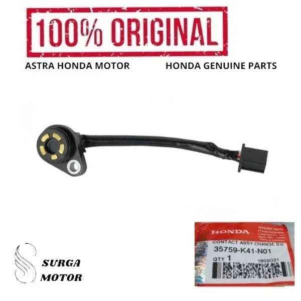 Switch Netral Motor Honda Supra X 125 FI 35759K41N01 35759-K41-N01 Contact Assy Change SW ori origin