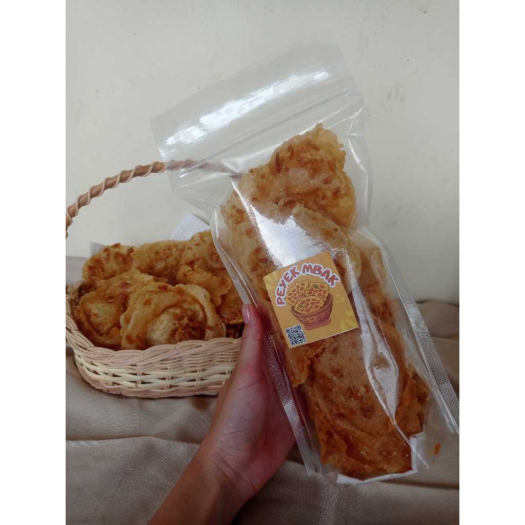 

Rempeyek peyek rebon pedas gurih home made renyah gurih isi 12-14