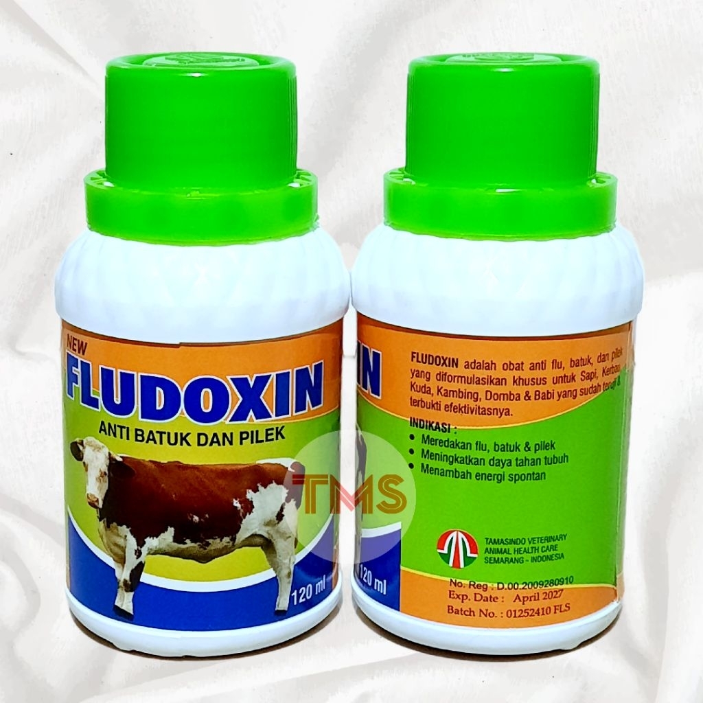Fludoxin 120ml Obat batuk pilek kambing domba sapi