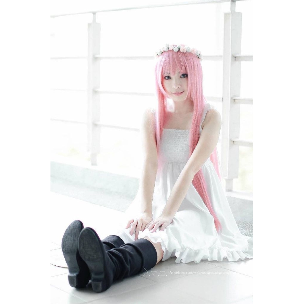 Tahan Lama White Dress Cosplay Megurine Luka Vocaloid