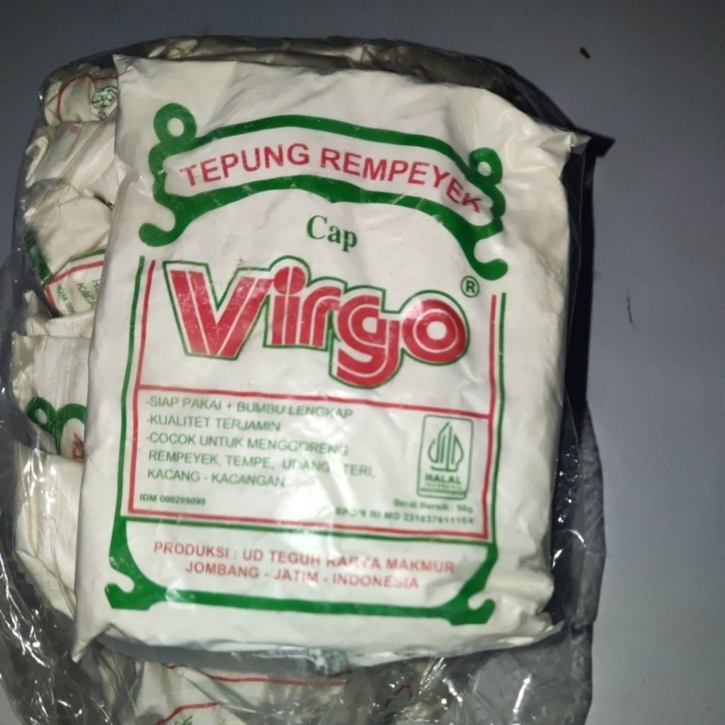 

Tepung rempeyek cap Virgo 50 gram