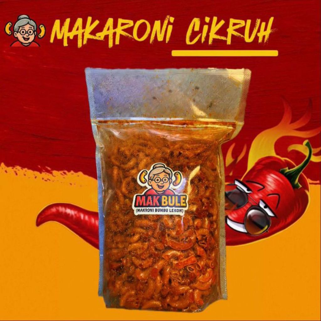 

Makaroni cikruh pedas viral kriuk gurih original