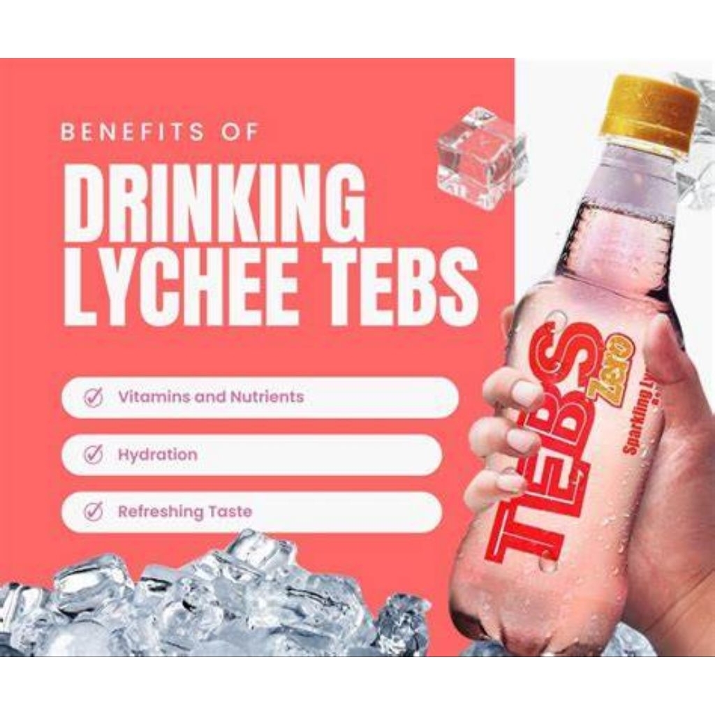 

Tebs Zero Sparkling Lychee 300ml 1dus isi 12pcs