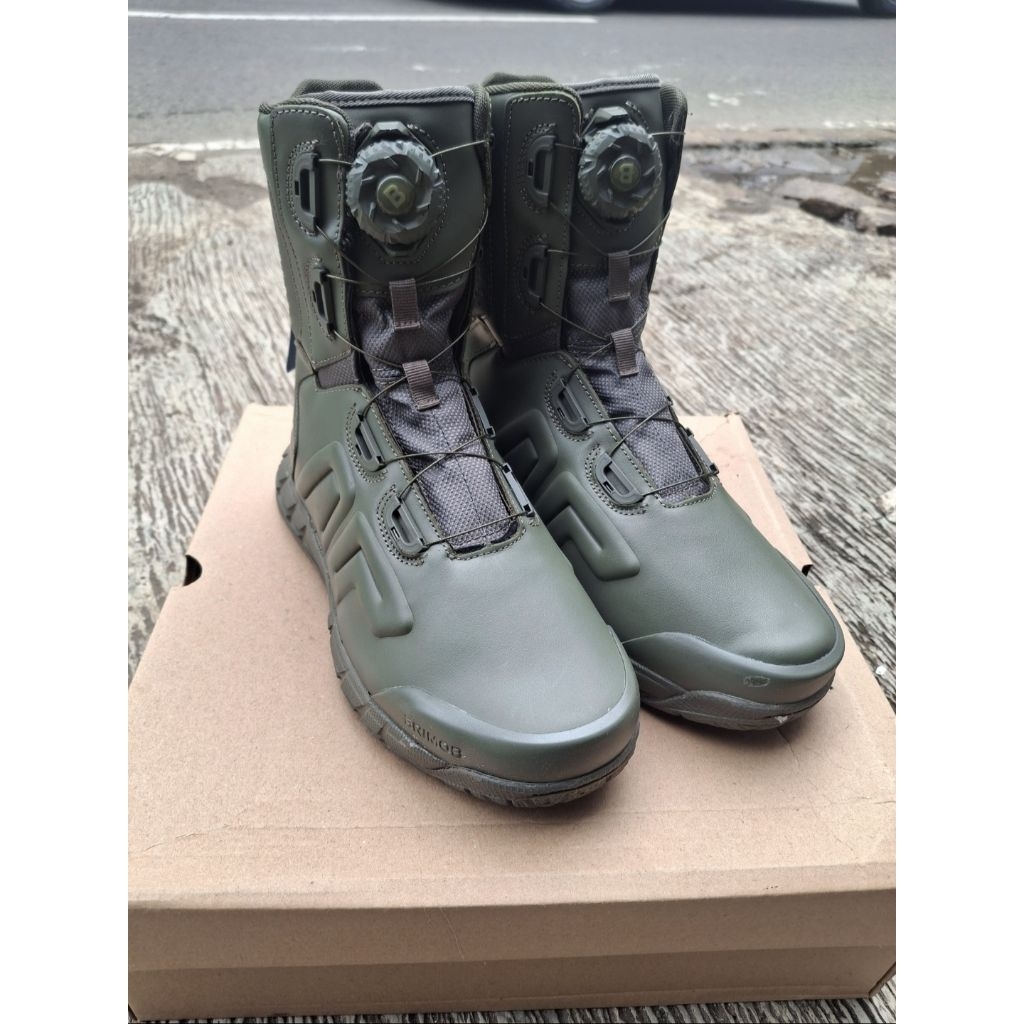 Sepatu PDL Tactical Tali putar Hijau Brimob Original