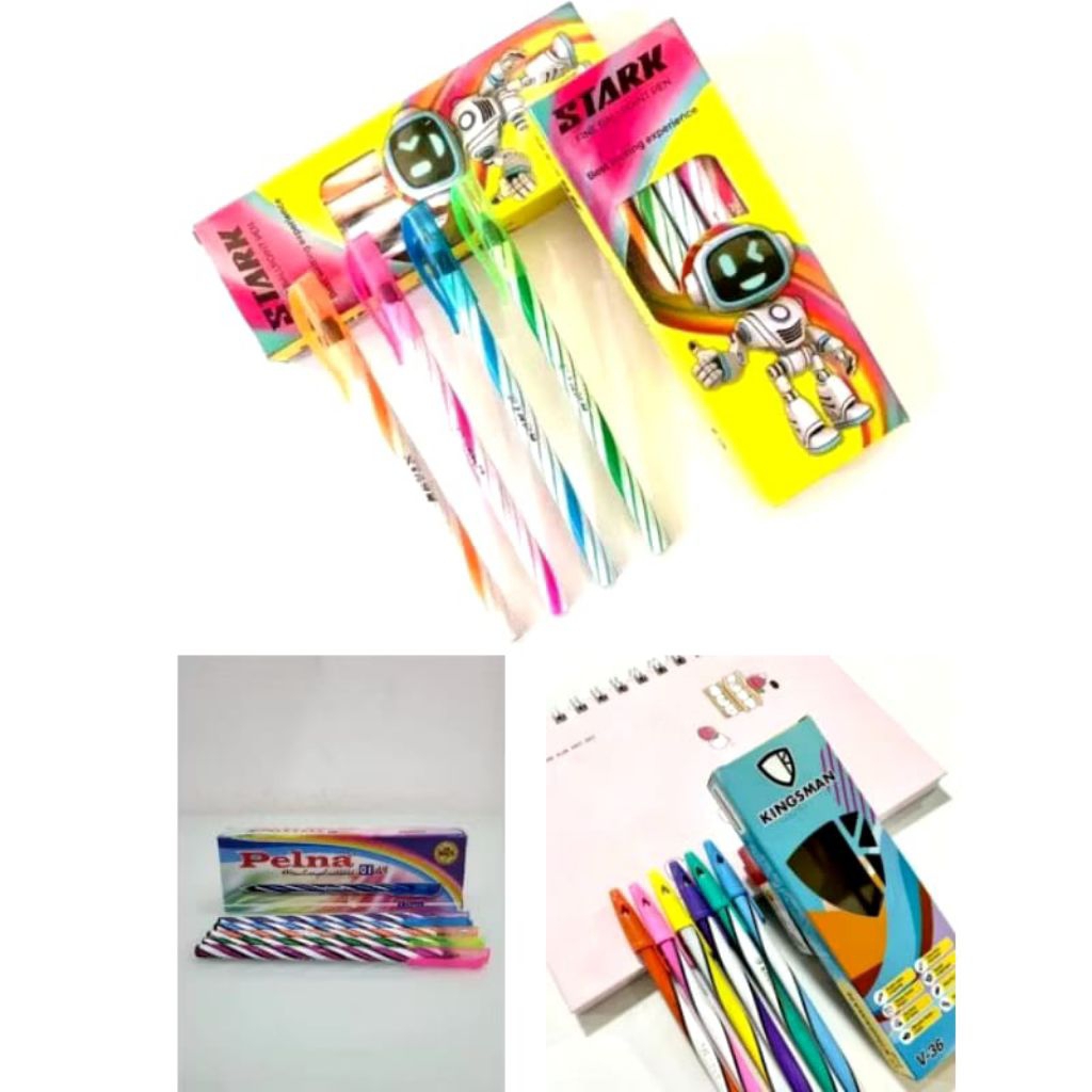 

PULPEN MURAH Satu Lusin(12pcs) / PULPEN LILIN / PEN SPIRAL