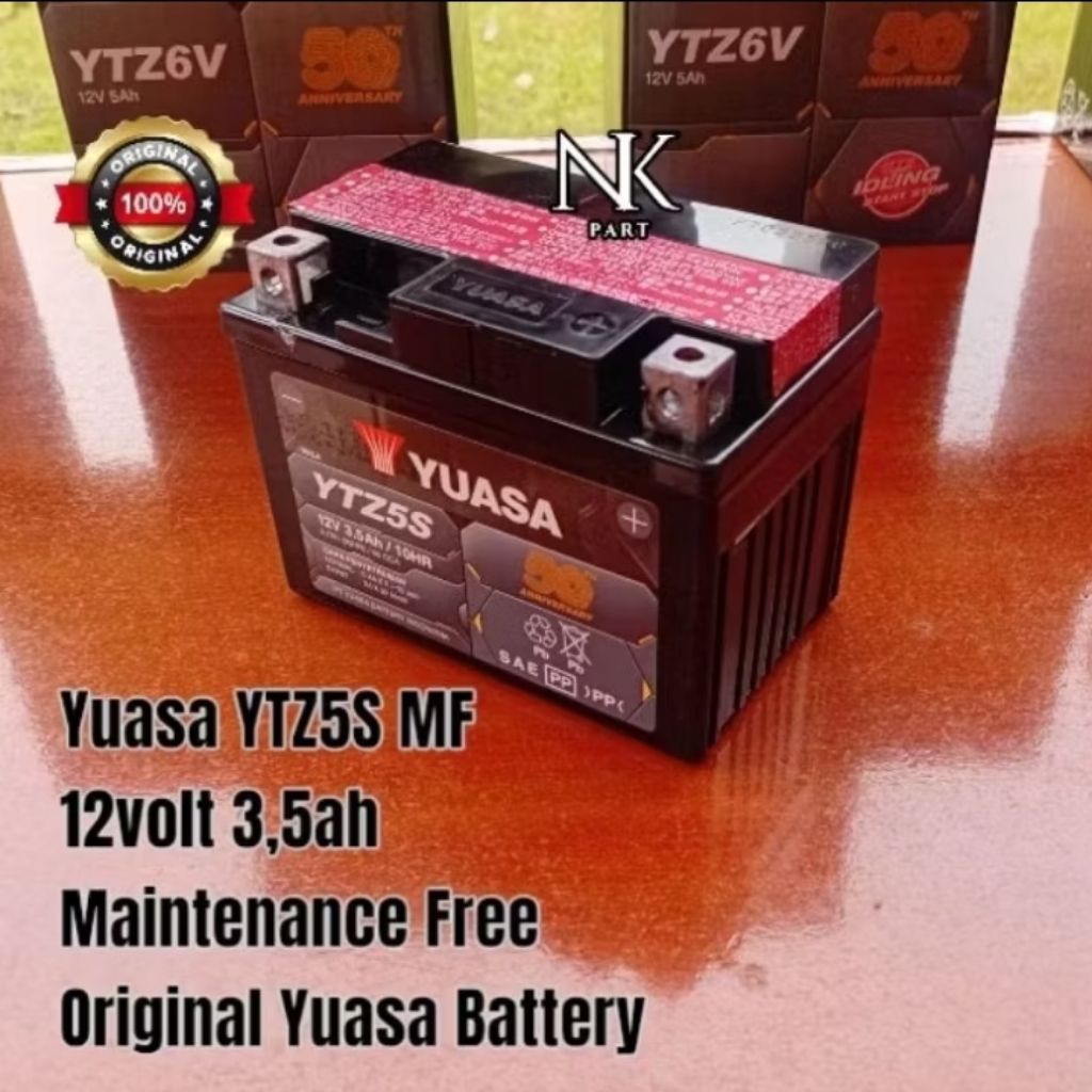 Aki Motor Honda Sonic 125, Verza 150, Mega Pro New Yuasa YTZ5S MF