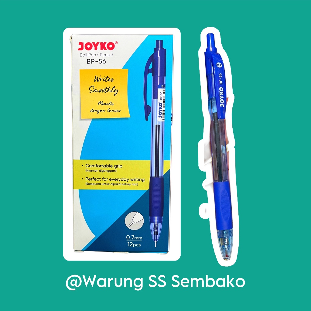 

Joyko Pulpen Cetek BP-56 biru 0,7 mm 1 pcs