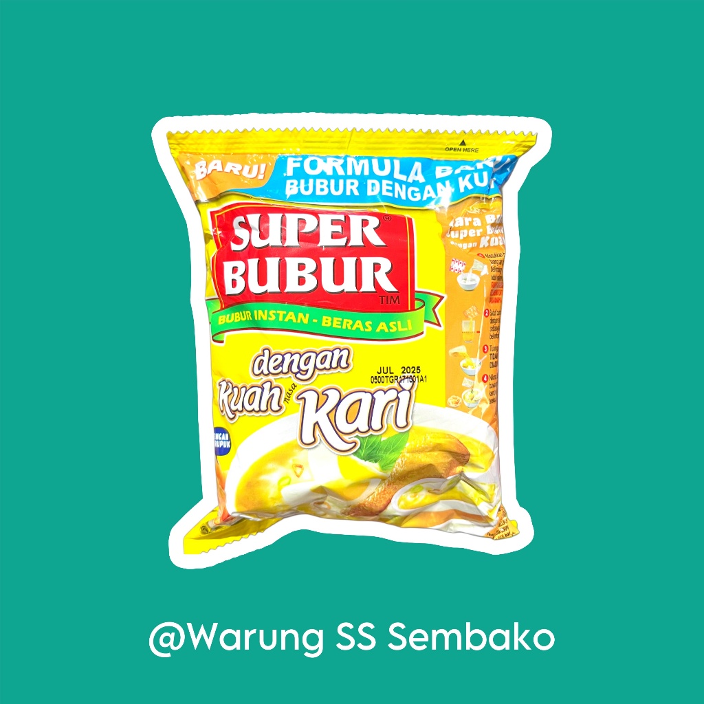 

Super Bubur Ayam Bubur Instan kemasan bantal 1 pcs
