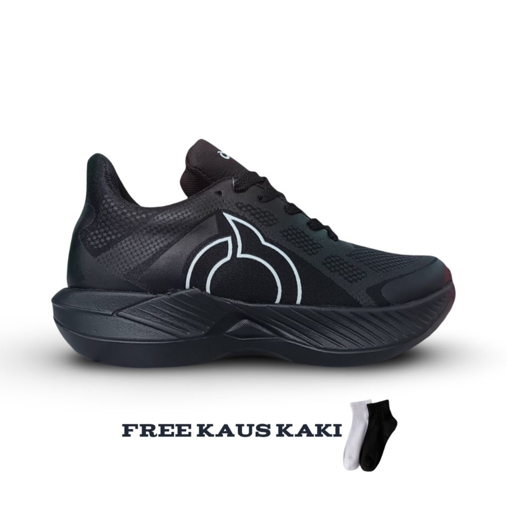 Big Promo Ortuseight Sepatu Running Hg 2.0 Full Black/Hitam Polos Hyperglide 2.0 Sollar Marvel