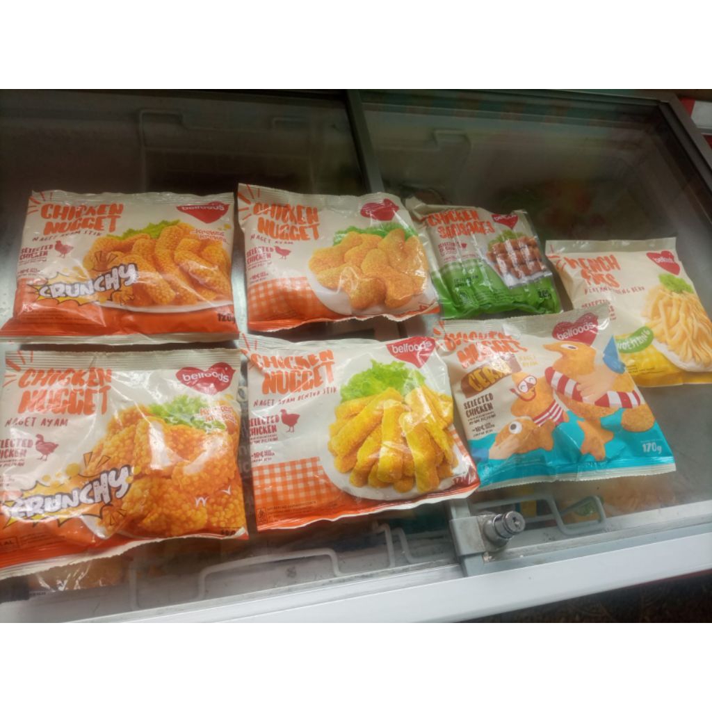 

Belfood naget sp,Belfood sosis sp,Belfood kentang sp,Belfood naget ceria sp