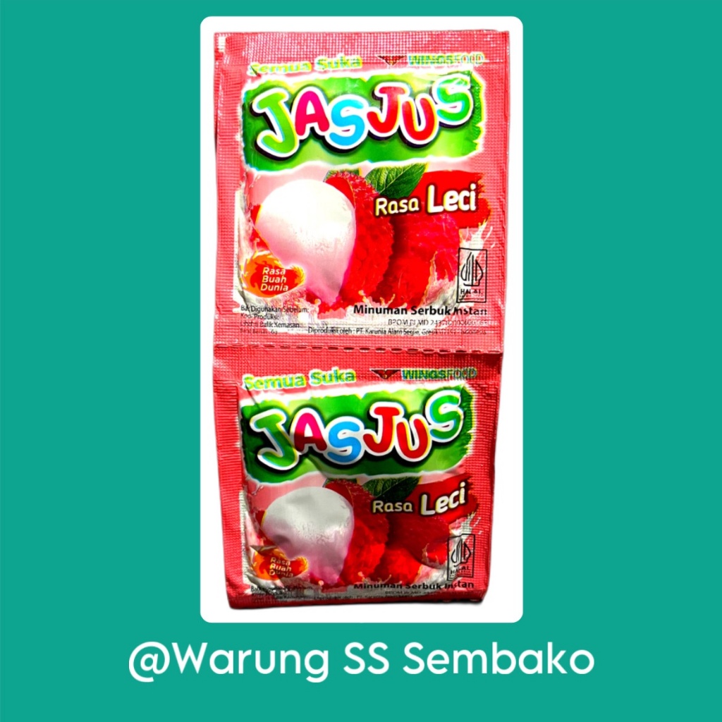 

Jasjus Minuman Serbuk Leci 1 renceng isi 10 pcs