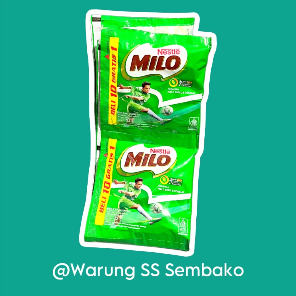 

Nestle Milo Susu Bubuk 1 renceng isi 10 pcs