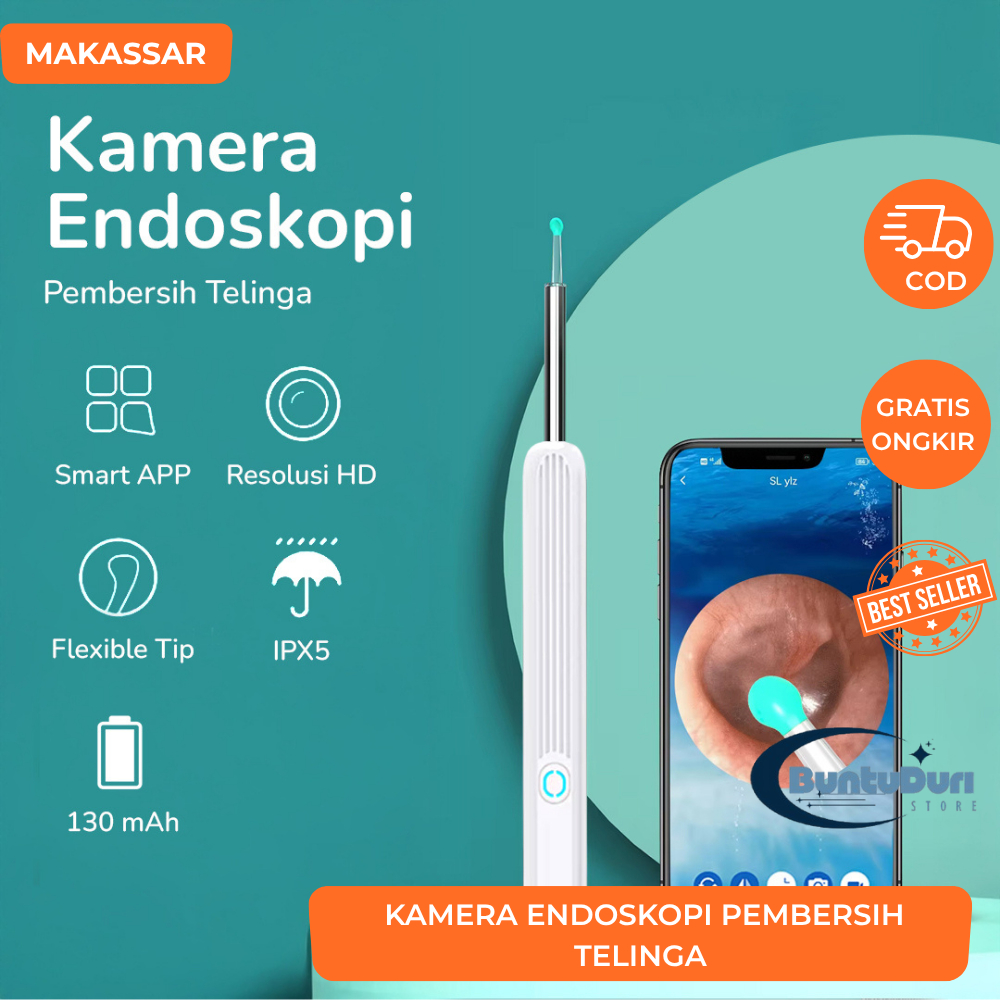 Kamera Endoskopi Pembersih Telinga
