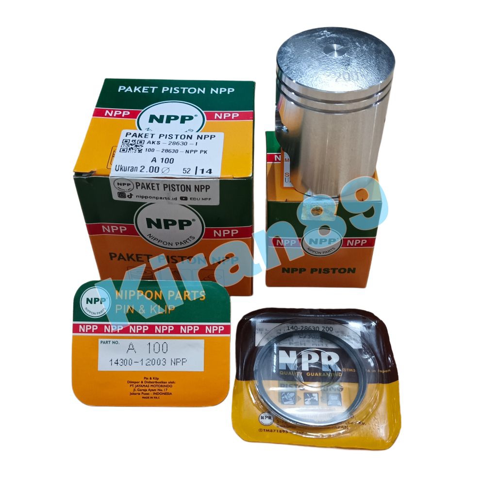 Piston Kit Seher Paket Suzuki A 100 GP 100 A100 GP100 Os Std 25 50 75 100 125 150 175 200 NPP
