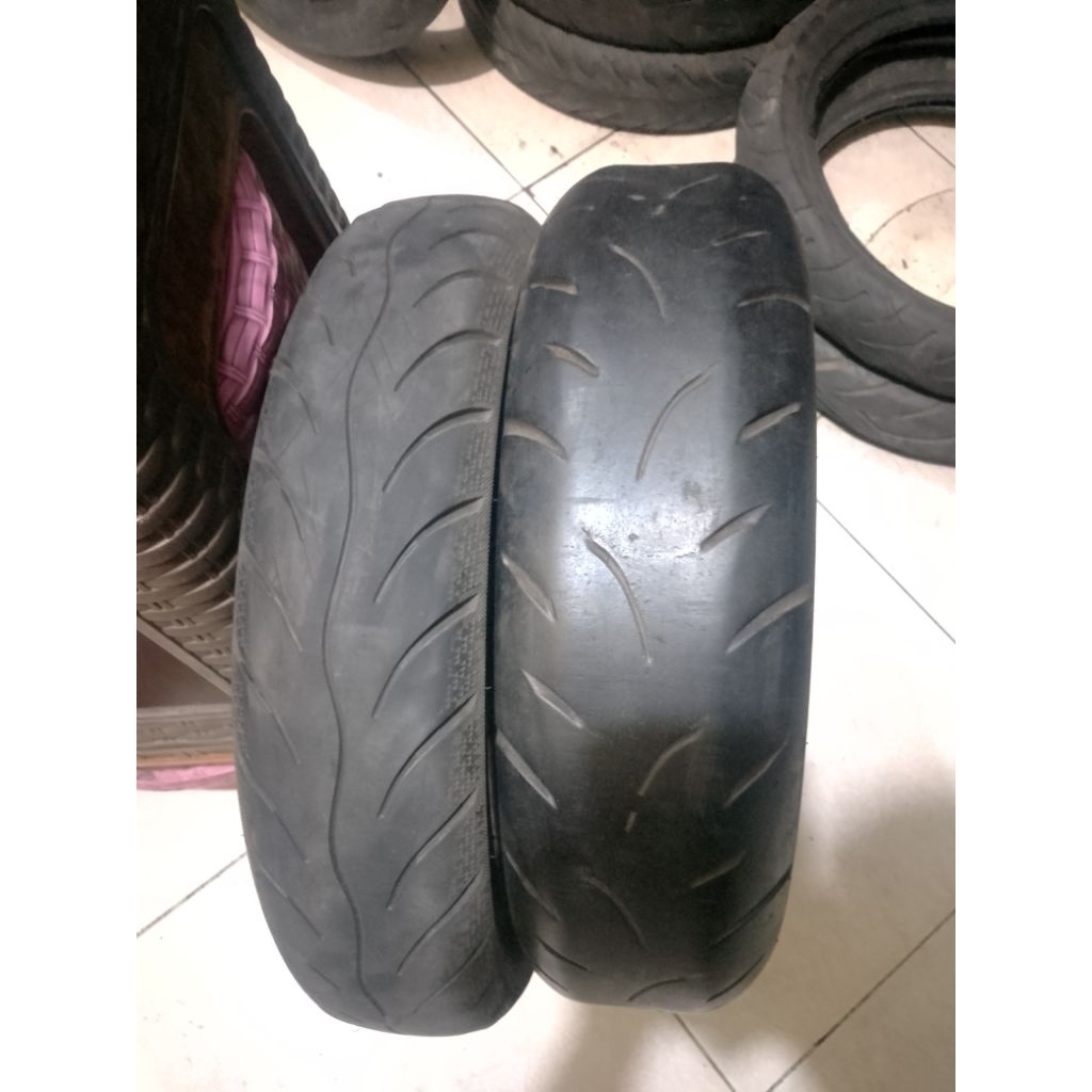 SECOND MAXXIS SEPASANG 100/80-14 & 120/70-14 + CAIRAN