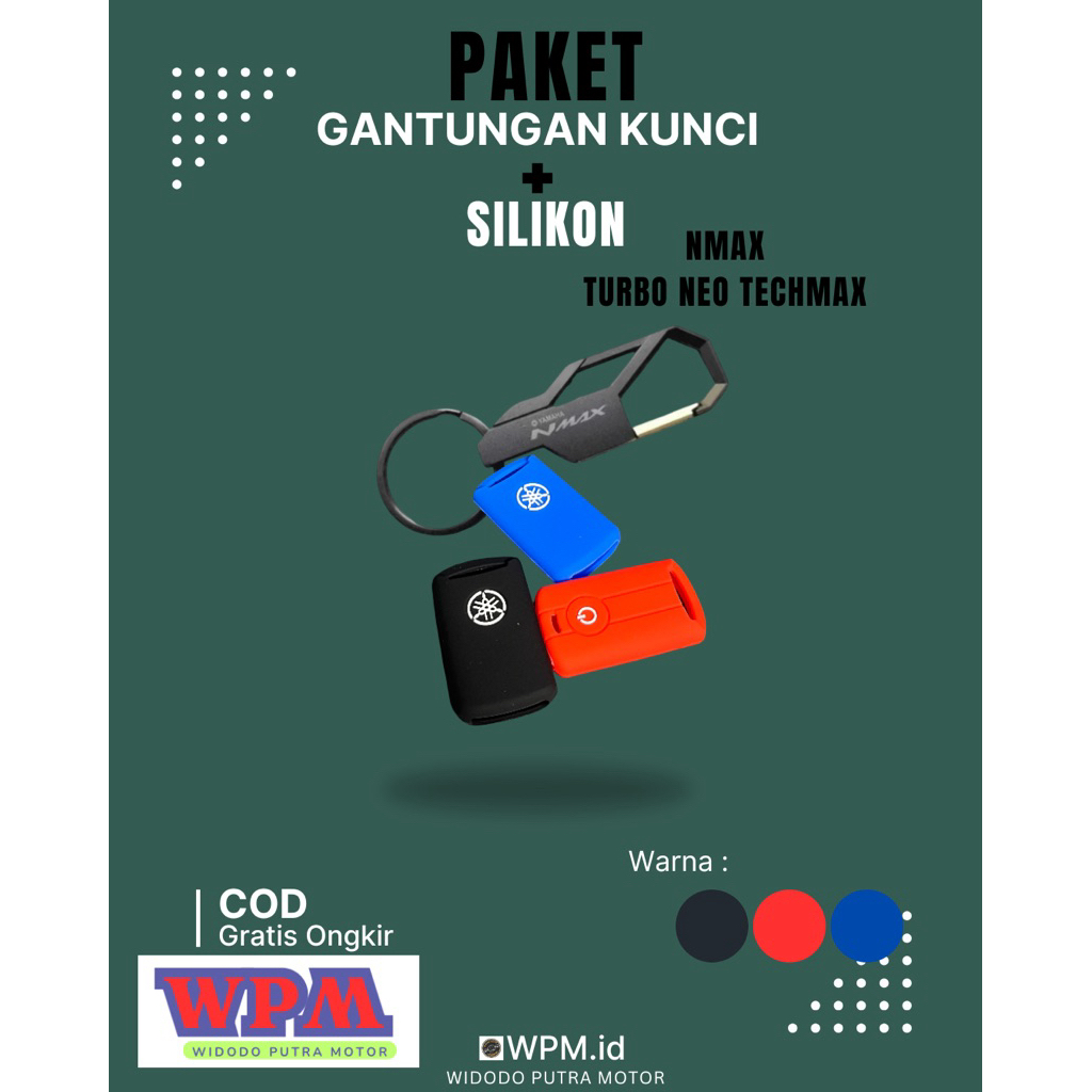 Paket Gantungan Kunci Nmax Turbo Dan Cover Silikon Remot New Nmax Turbo