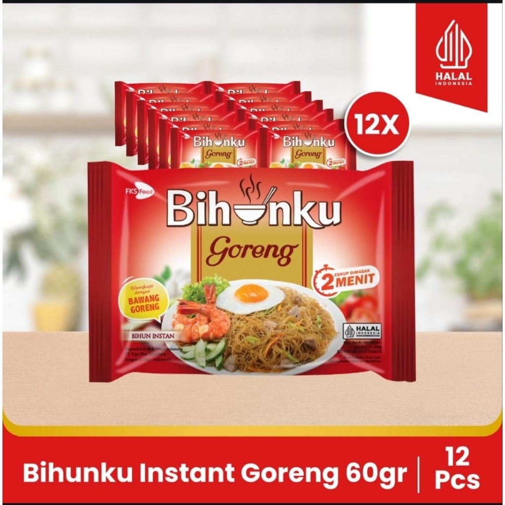 

Paket Bundling - Bihunku Instant - Goreng - 60gr - 12pcs
