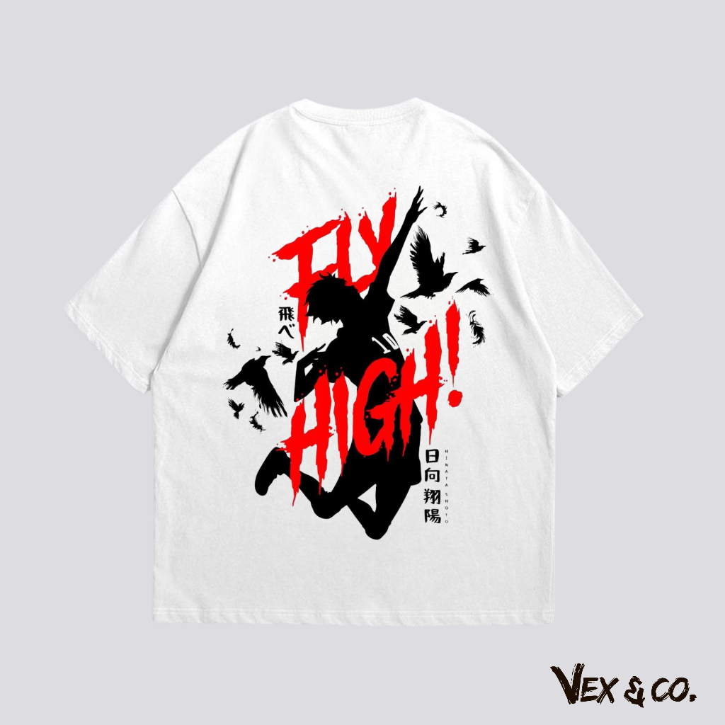 Vex & Co. | Vexnime - Kaos Anime | Kaos Haikyuu | Kaos Hinata Shouyou | Pria Wanita Cotton Combed 24