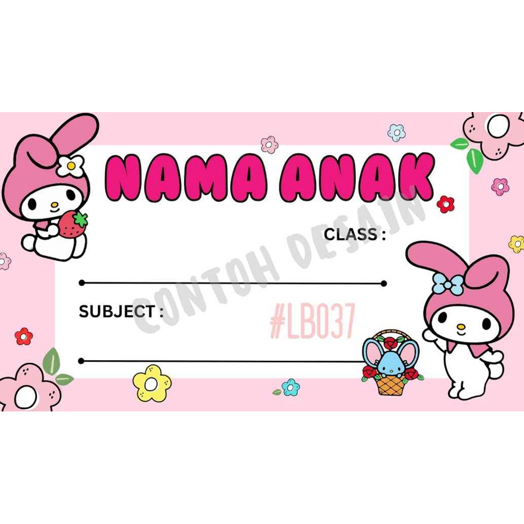 

LABEL BUKU SEKOLAH ANAK #part7