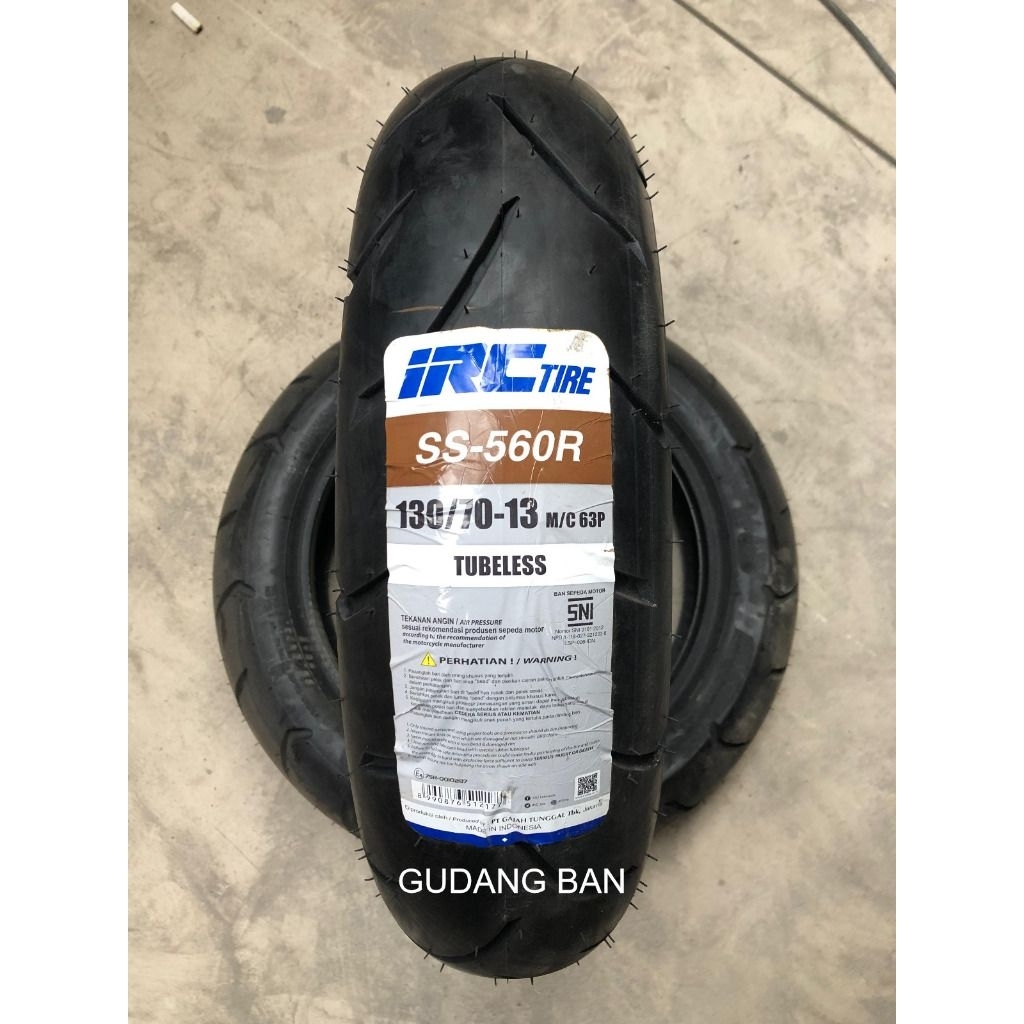 Ban Belakang nmax Standar IRC UK 130/70 r13 tubles
