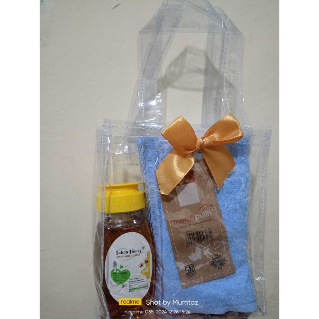 

Paket Oleh Oleh Haji Umroh Madu Salvio Honey & Handuk Kado Spesial