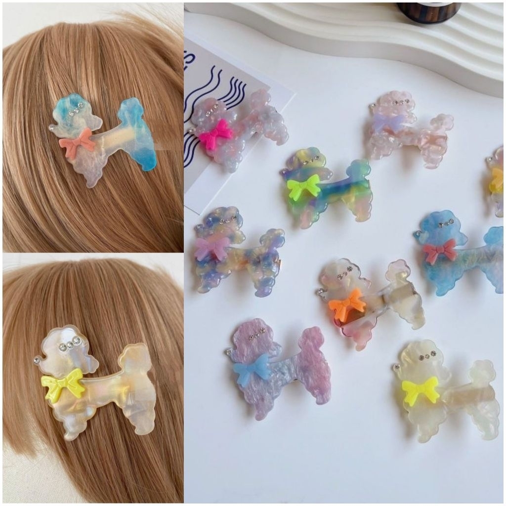 Poodle hair clip / Hair clip / Hair clip lucu / Hair clip poodle