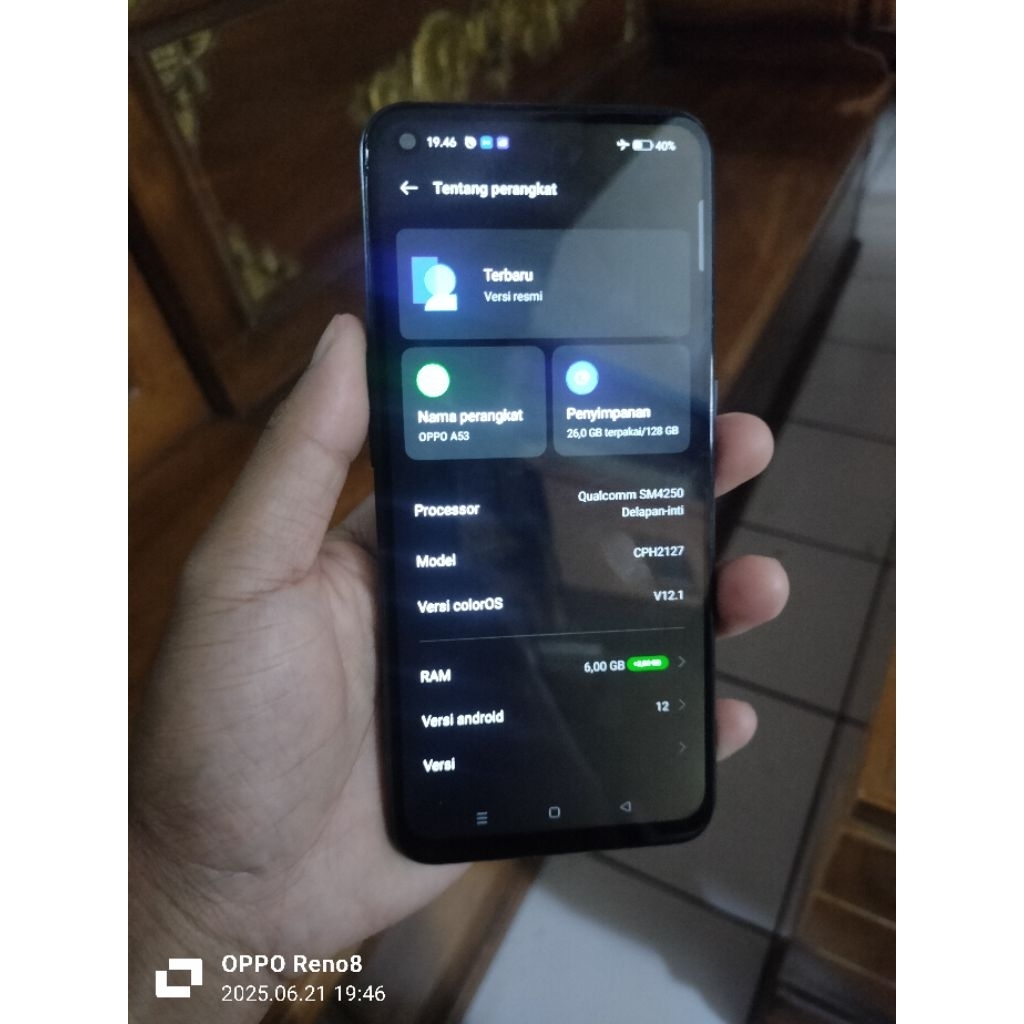 Oppo A53Original Ram6/128Gb