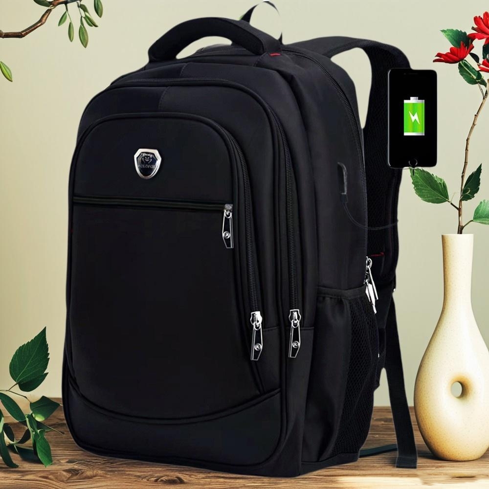 TAS LAPTOP PRIA TAS POLO IMPORT ORI + RAINCOVER TAS BACKPACK MODEL M348 TAS RANSEL PRIA IMPORT