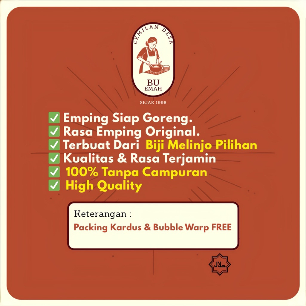 

(Promo Termurah 1 Kg Super Tipis) Emping Melinjo Mentah Asli Khas Banten (BISA Cod)