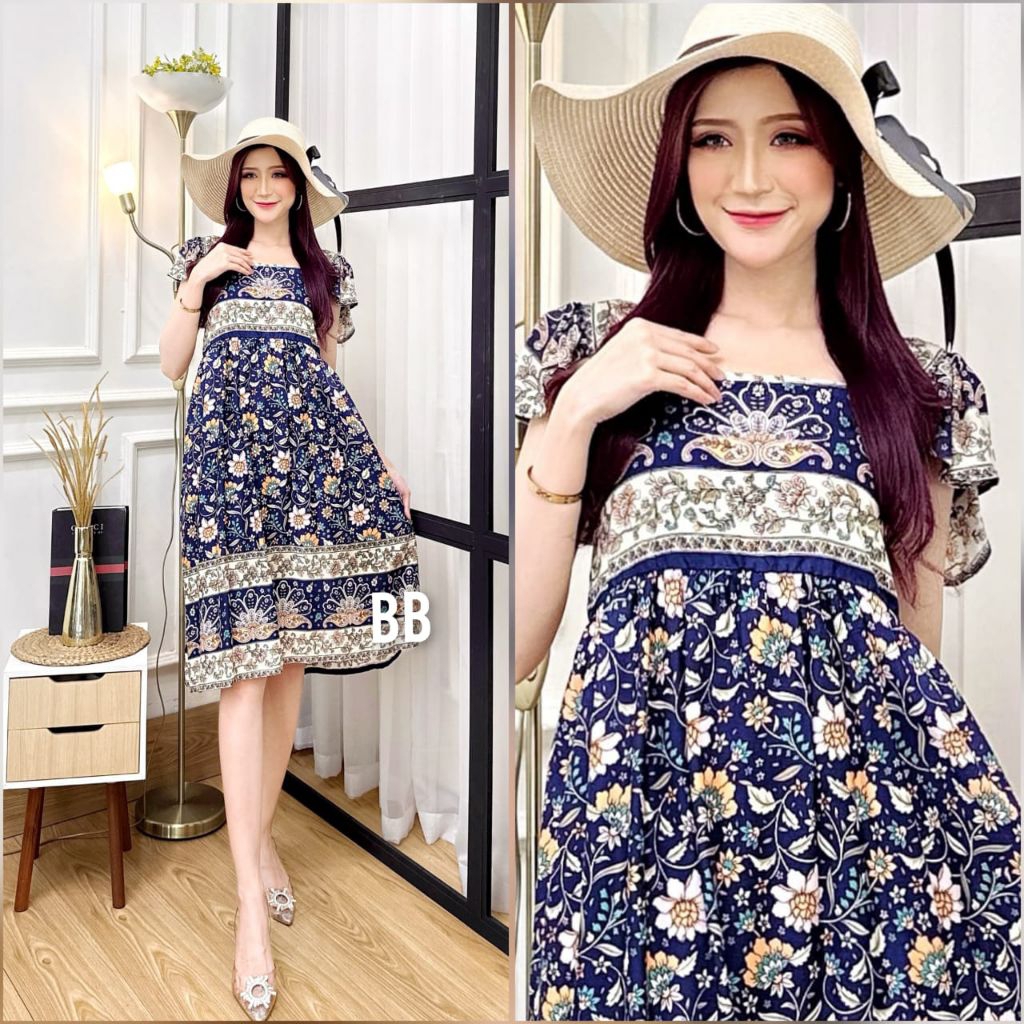 DRESS BALI MOZA TALI / DASTER MOZA SINGLET / DRESS MOZA RAYON SUPER (PILIH MOTIF)
