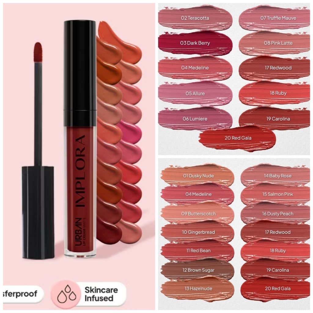 Implora Lip Cream Matte Urban Series | Lip Cream 20 Varian
