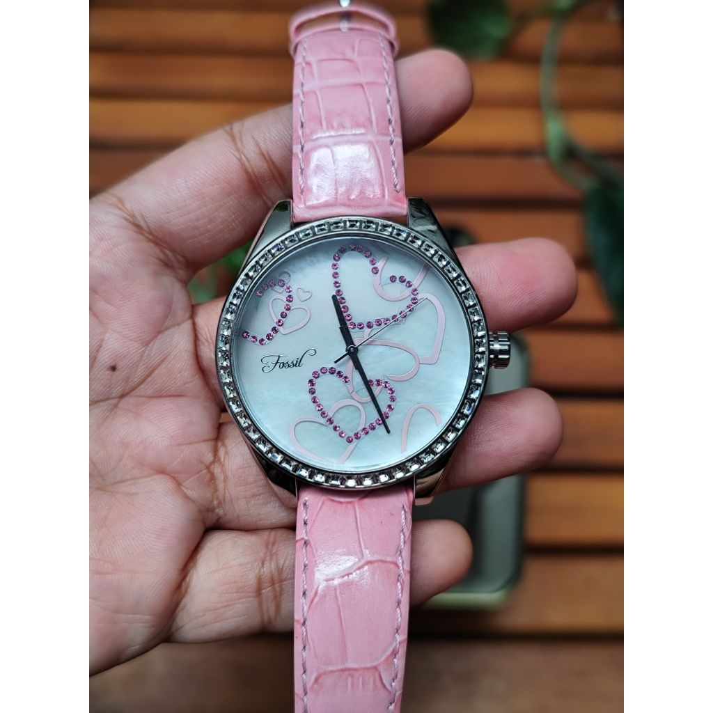 F0s$1l watch authentic preloved (990) - F2 pink