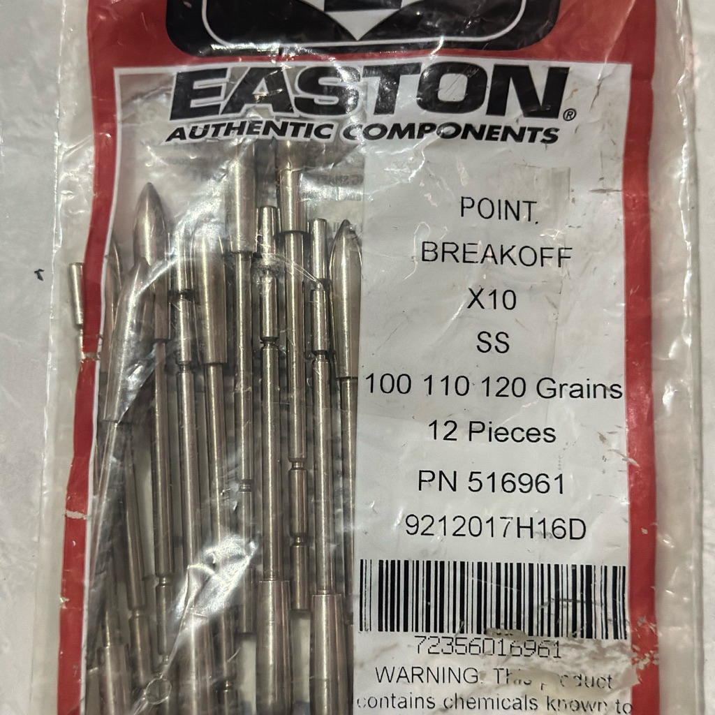 point x10 easton break off original 3,2 120grain