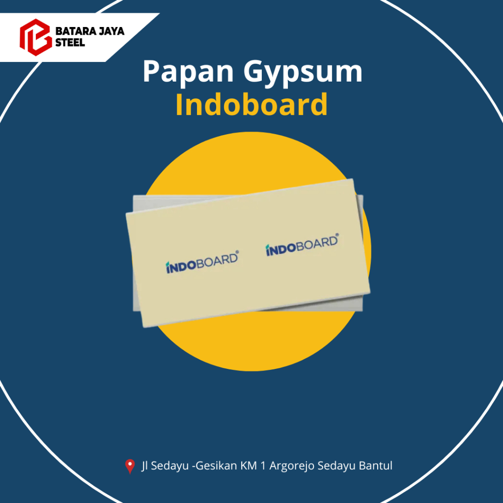 Papan Gypsum IndoBoard by Knauf 9mm