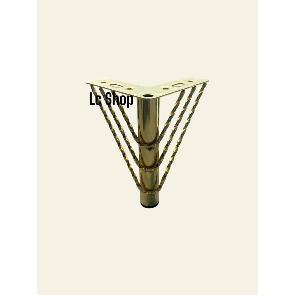 AKSESORIS KAKI SOFA 15CM KAKI LEMARI MODEL ULIR GOLD