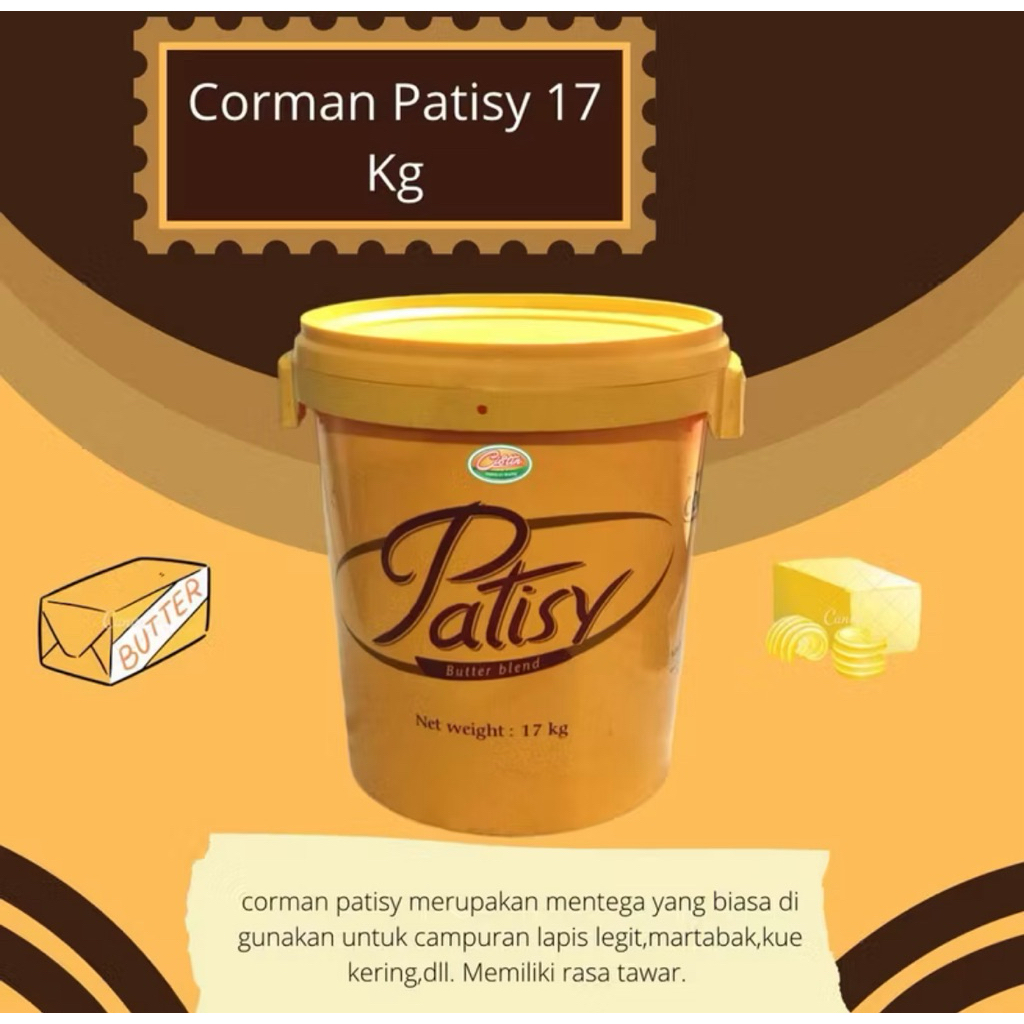 

BUTTER CORMAN PATISY 17 kg