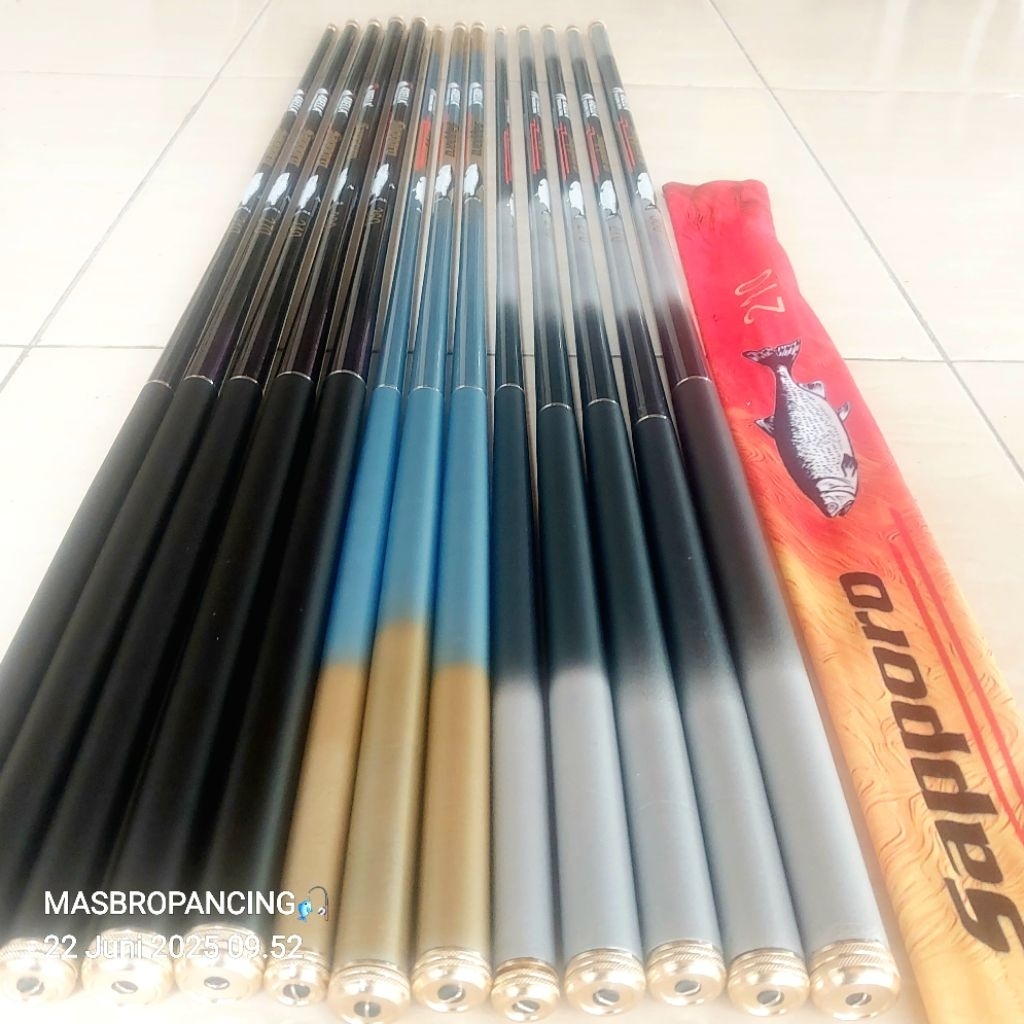 Tegek Carbon Axella Saporo Panjang 210,240,270,300,360cm