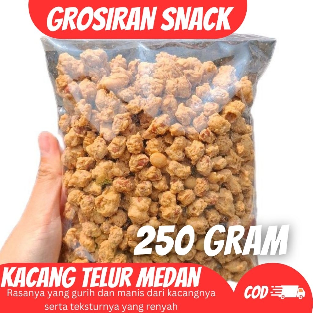 

(250 GRAM) KACANG MEDAN (SP) / KACANG TELUR MEDAN / KACANG TELUR (SP)