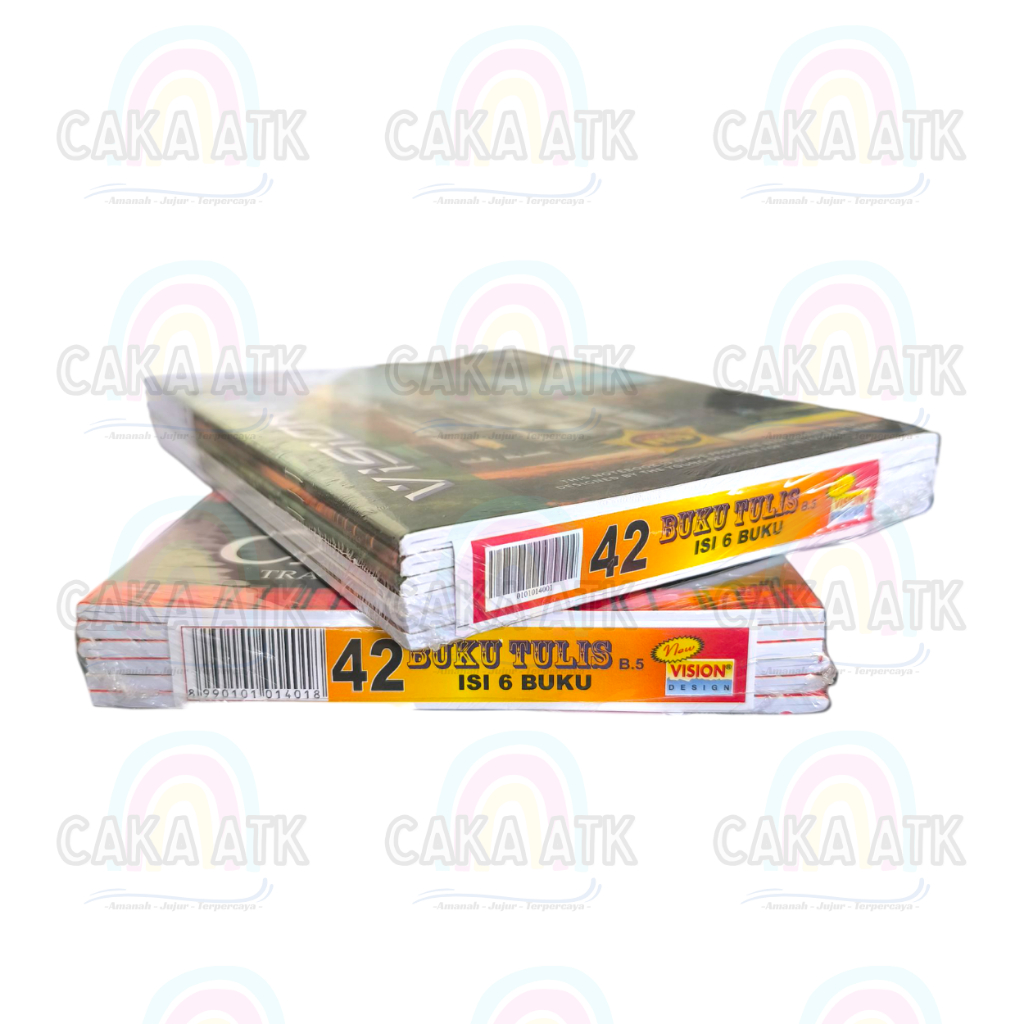 

[ 1 Pak ] Buku Tulis Boxy Vision isi 42 Lembar / Buku Tulis B5 isi 6 buku / Vision Campus University