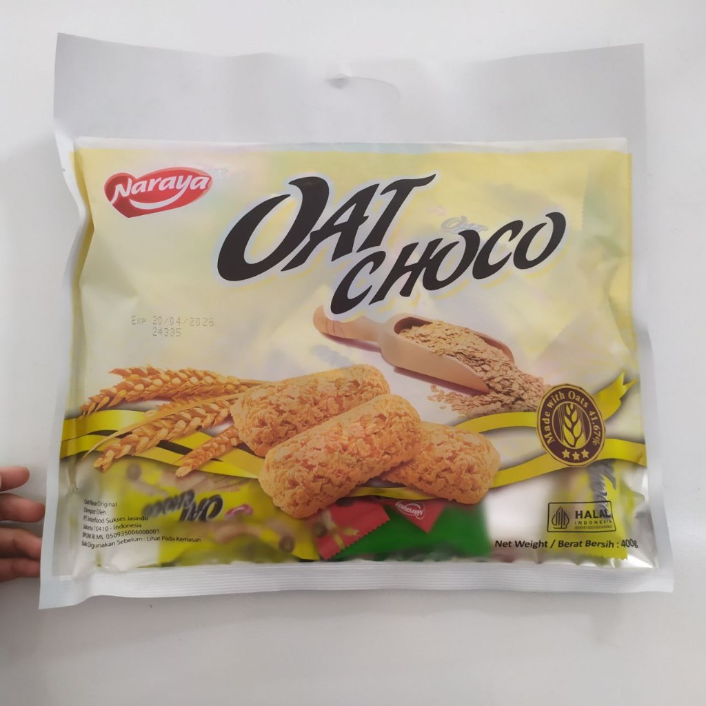 

Naraya Oat Choco Original Flavour 40x10gr Snacks