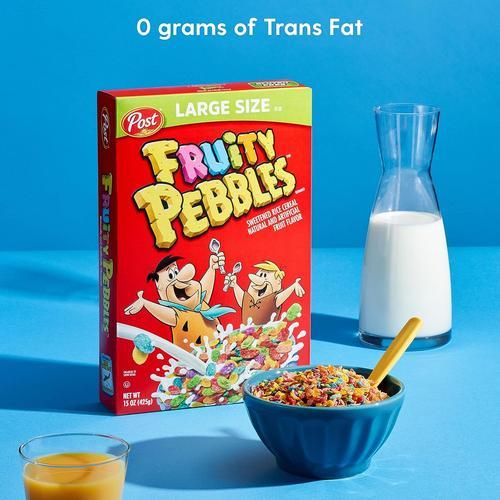 

Post Fruity Pebble Cereal Box 425 Gram