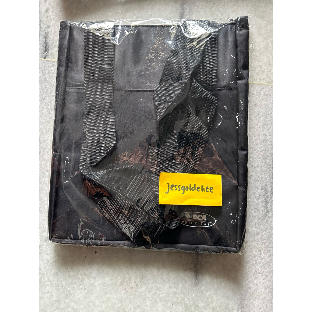 BCA PRIORITAS black totebag travel tas gift merchandise hadiah