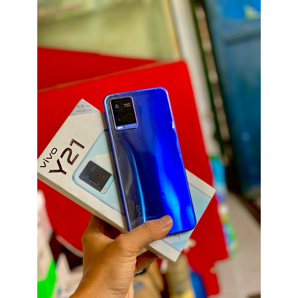 vivo Y21 4/64 ( second ) 100% Original buka  Hp KW