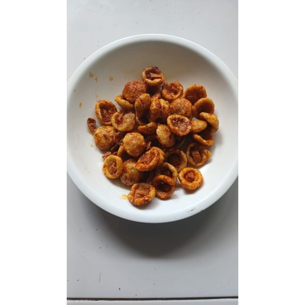 

cimol bujal 70 pcs + bumbu atom dan cabe bubuk asli