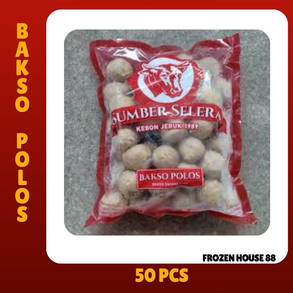 

Bakso Sumber selera polos isi 50 pcs 450gr