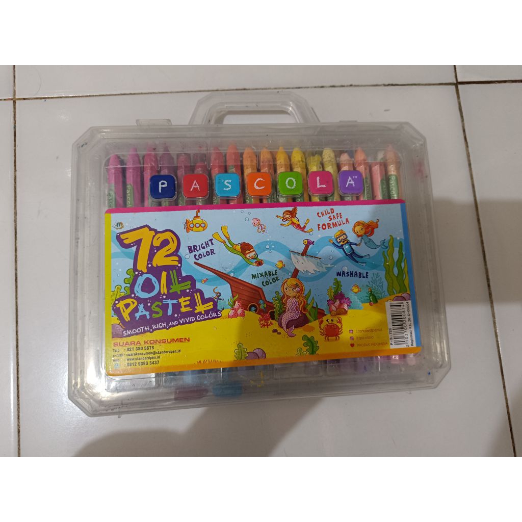 

preloved crayon pascola 72 warna