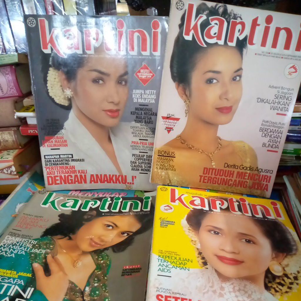 majalah Kartini bekas tahun 1990 an original